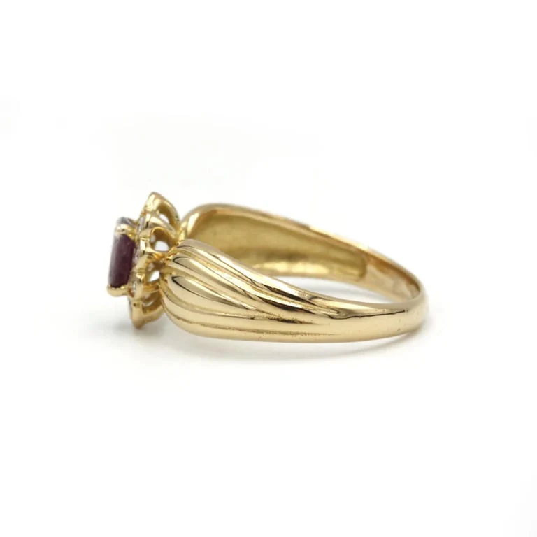 Ring - Yellow gold, Diamonds & Rubies - Image 2