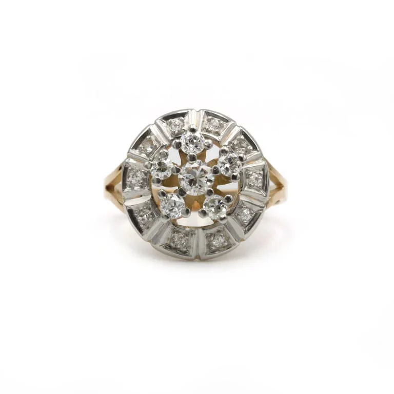 Ring - Two-tone gold & diamonds
