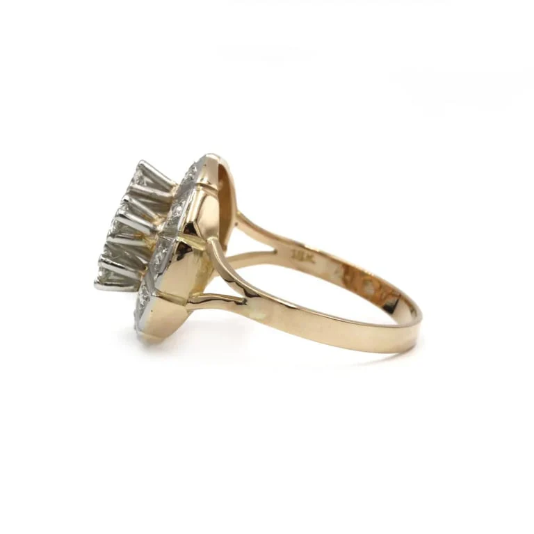 Ring - Two-tone gold & diamonds - Image 3