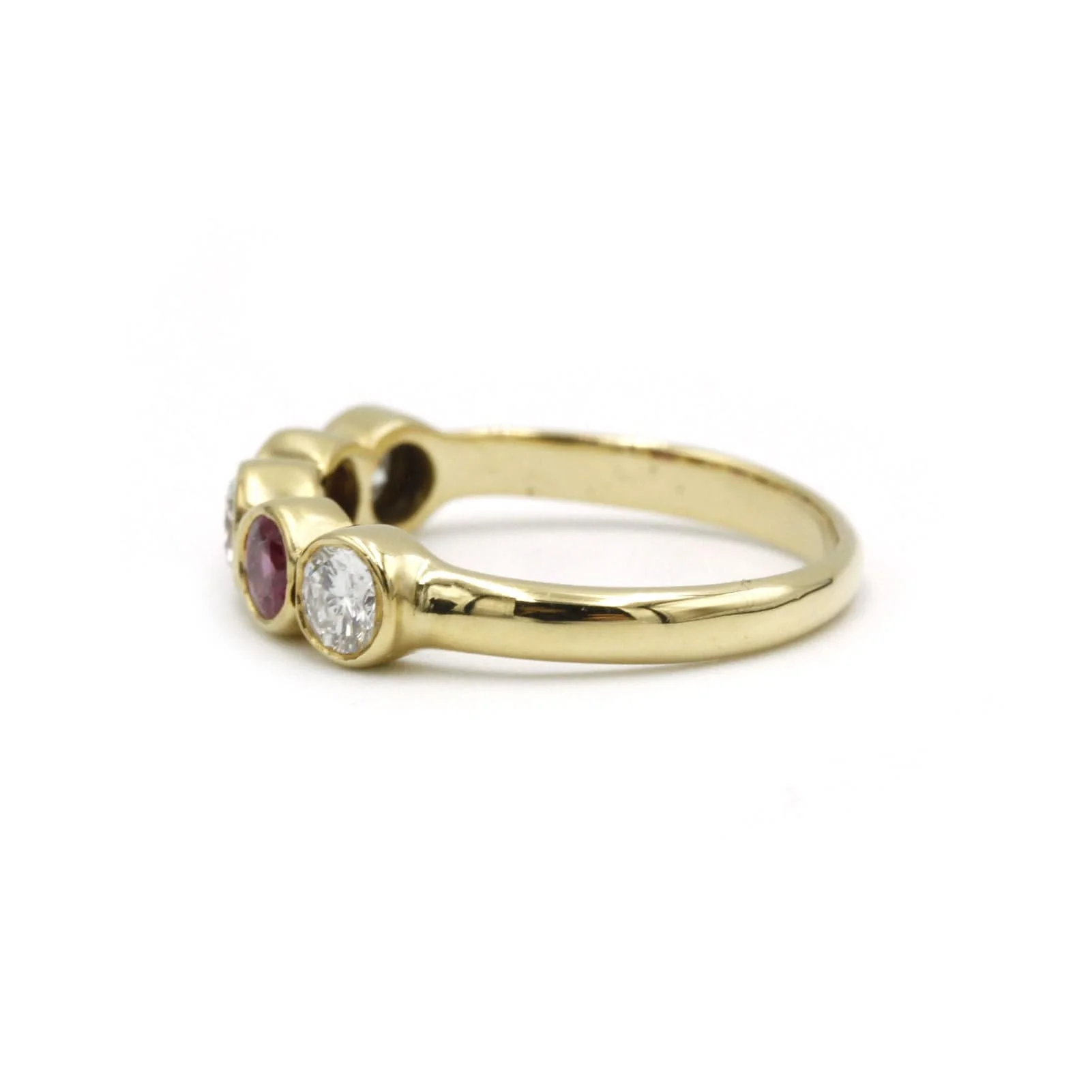 Gold, diamond and ruby ring - Image 3
