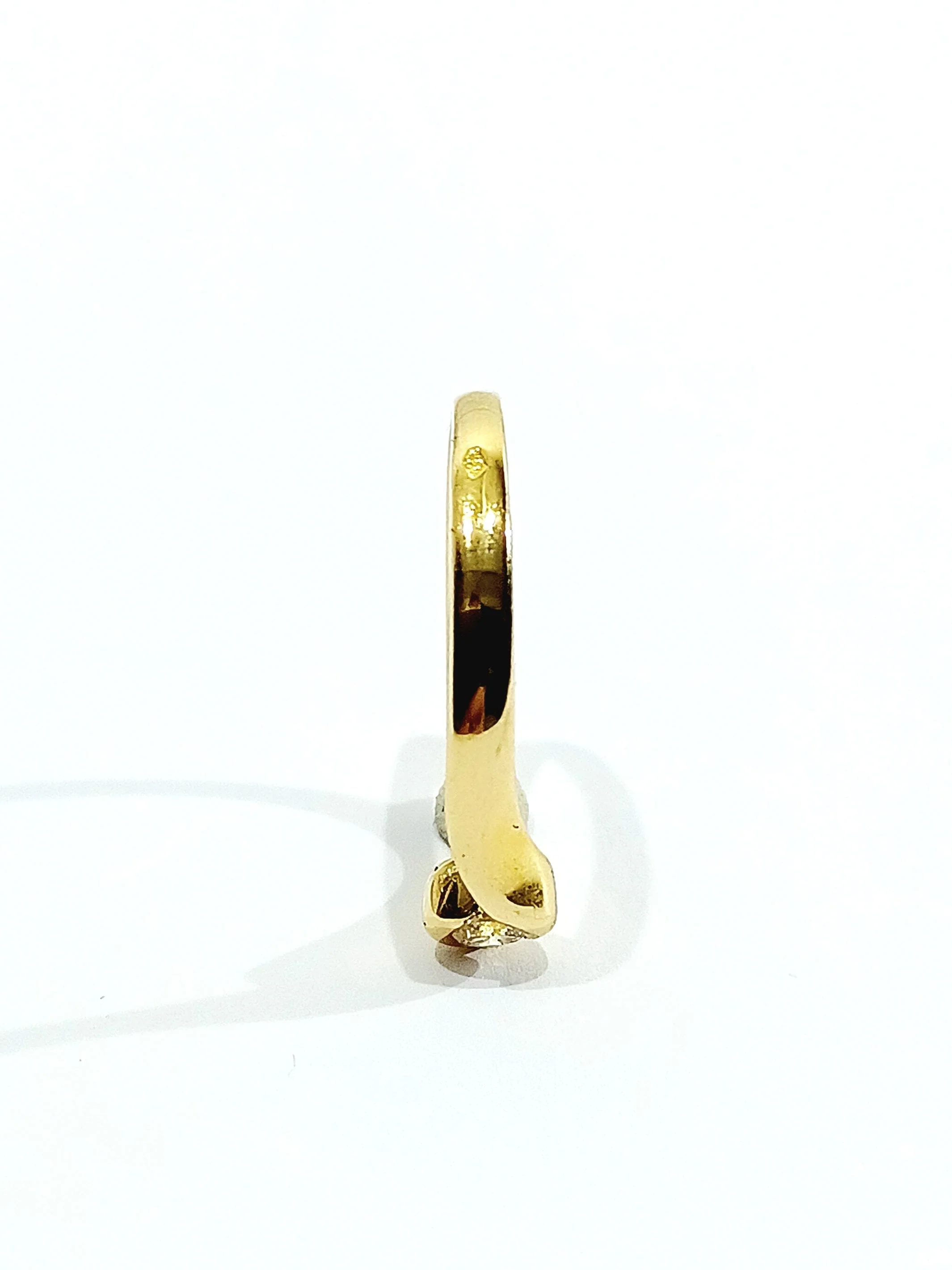 Solitaire Ring Yellow Gold Diamond 0.13ct - Image 12