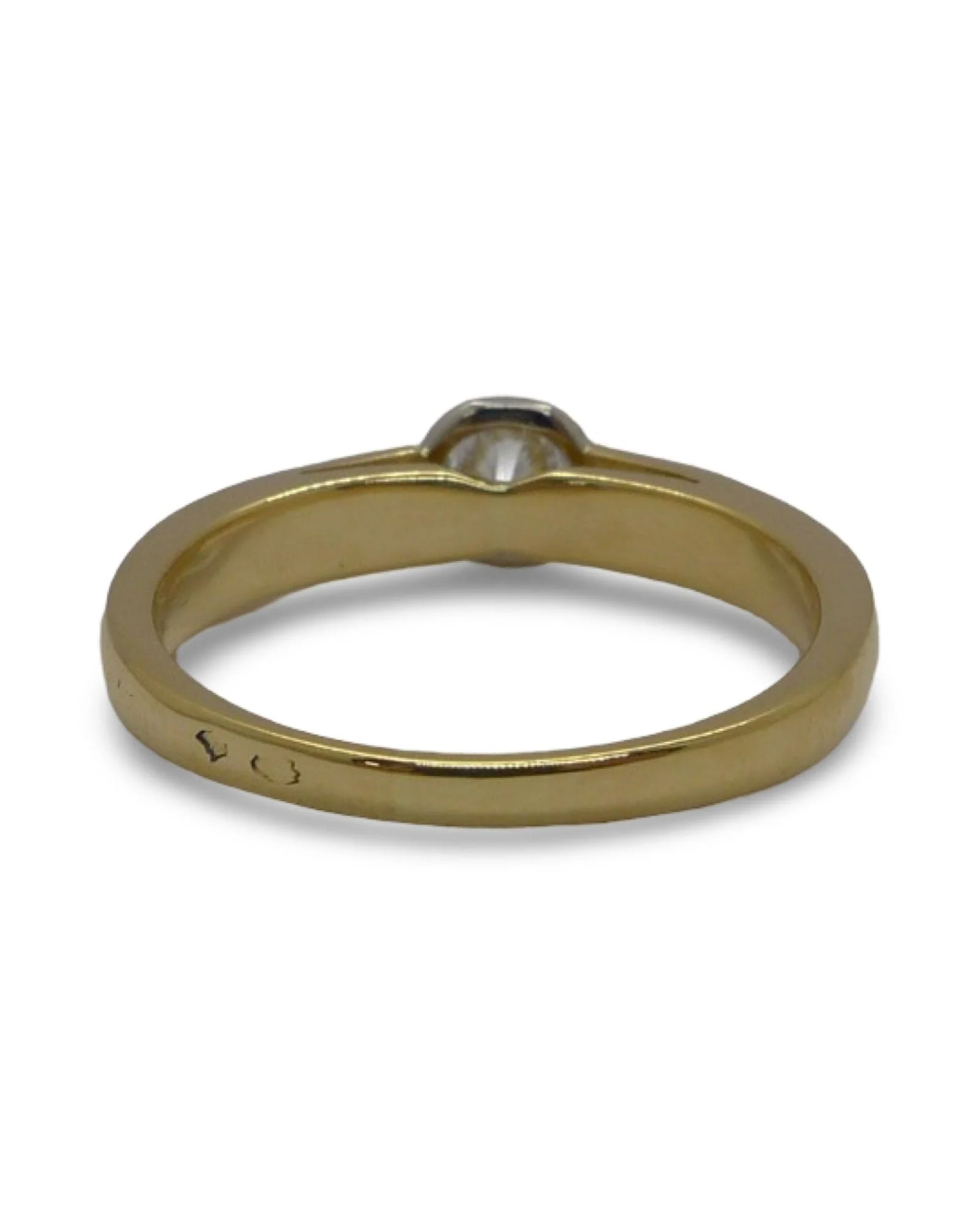Gold and diamond solitaire ring - Image 5
