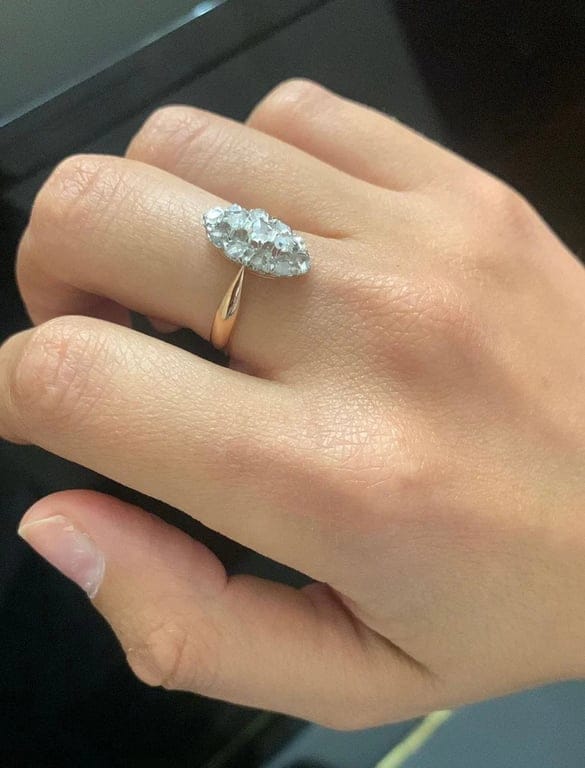Ring - Rose Gold platinum & diamonds - Image 2