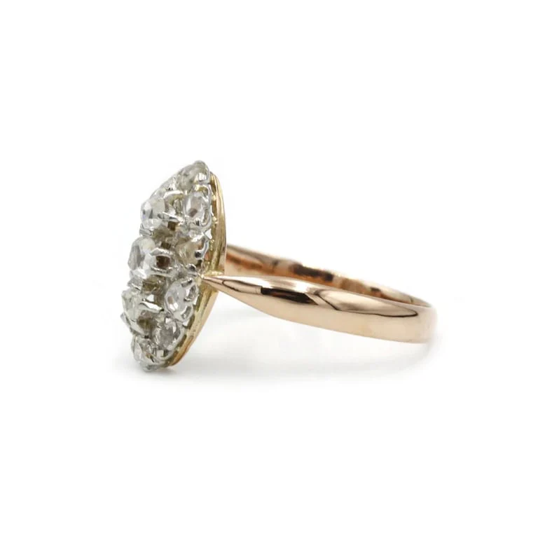 Ring - Rose Gold platinum & diamonds - Image 3