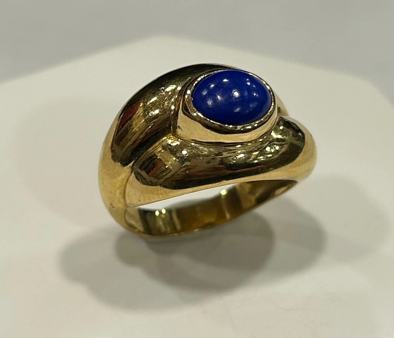 Yellow gold bangle ring - Image 2
