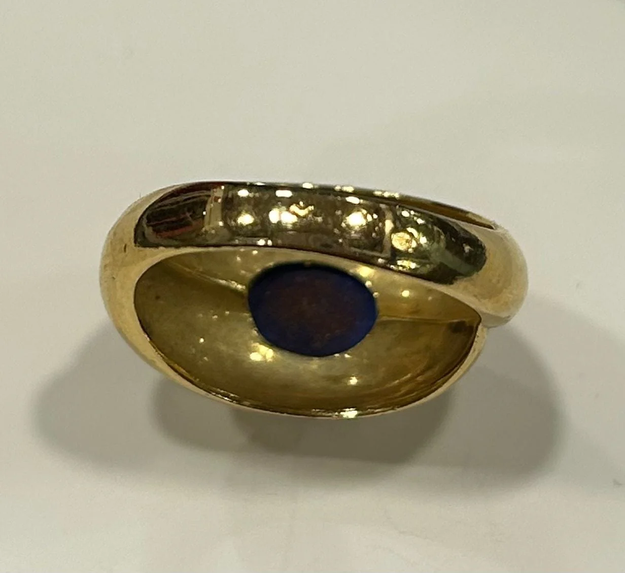 Yellow gold bangle ring - Image 3