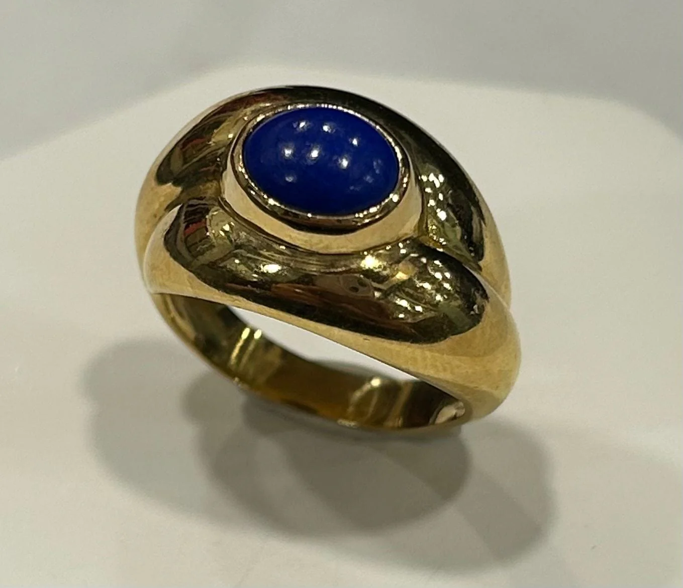 Yellow gold bangle ring - Image 4
