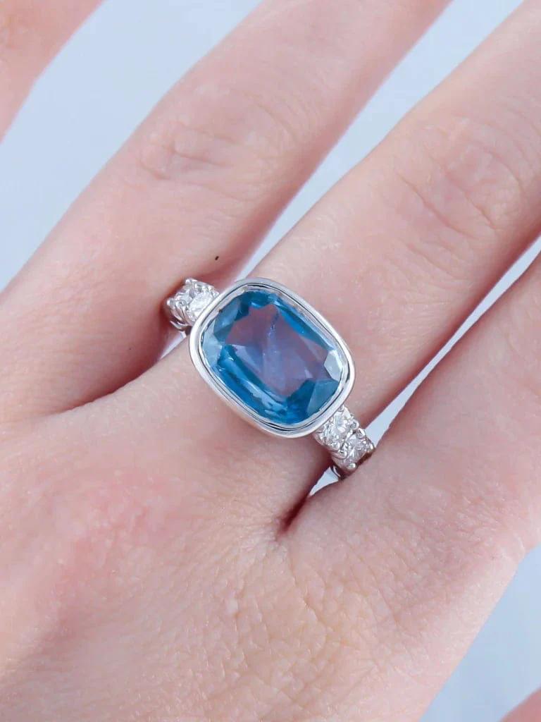 Sapphire and Diamond Ring - Image 2