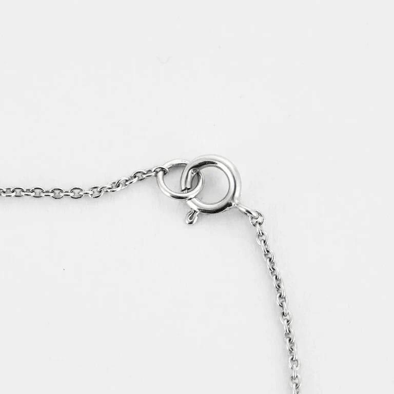 Necklace Dentelle white gold and diamonds - Image 4