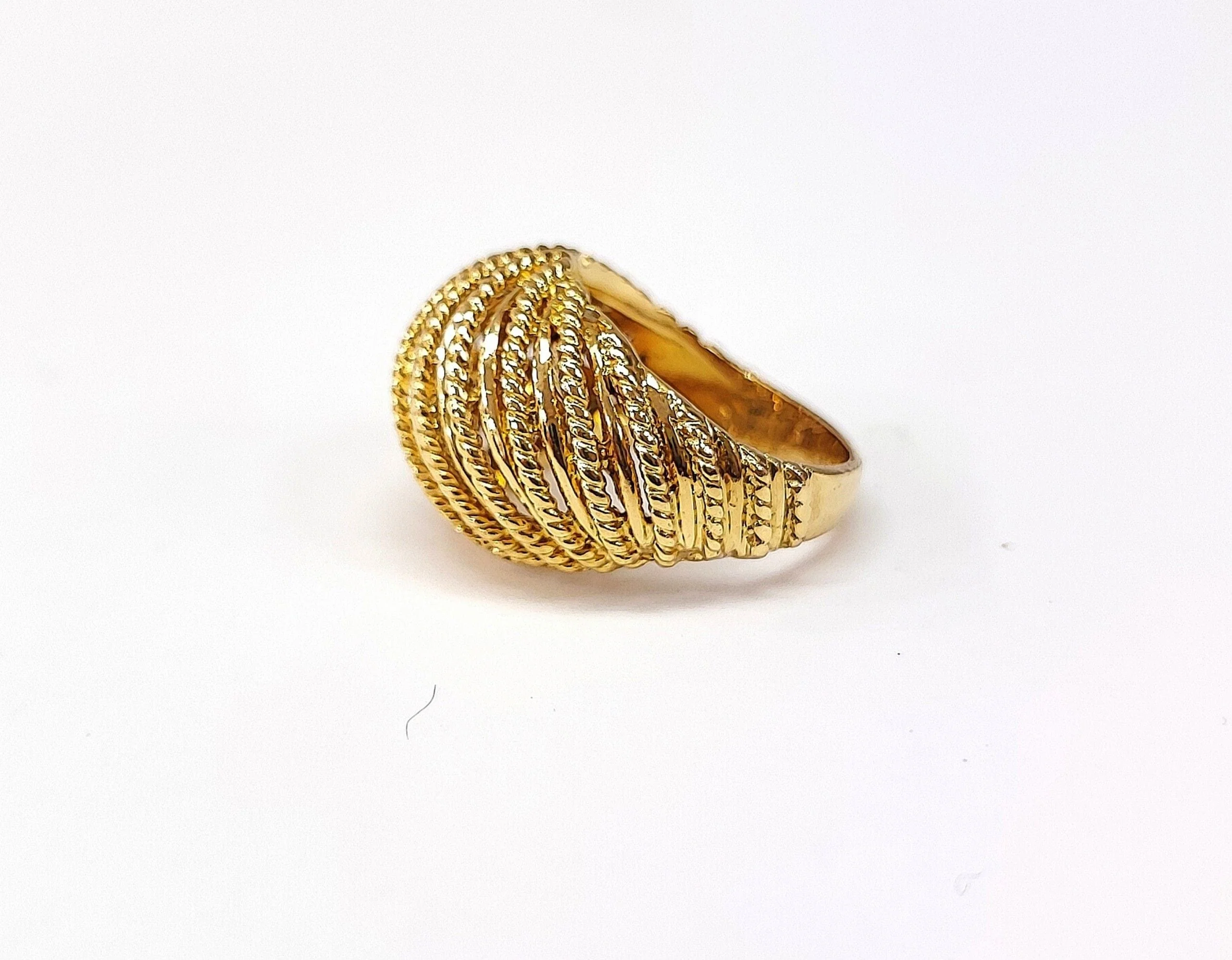 Yellow gold ball ring - Image 3
