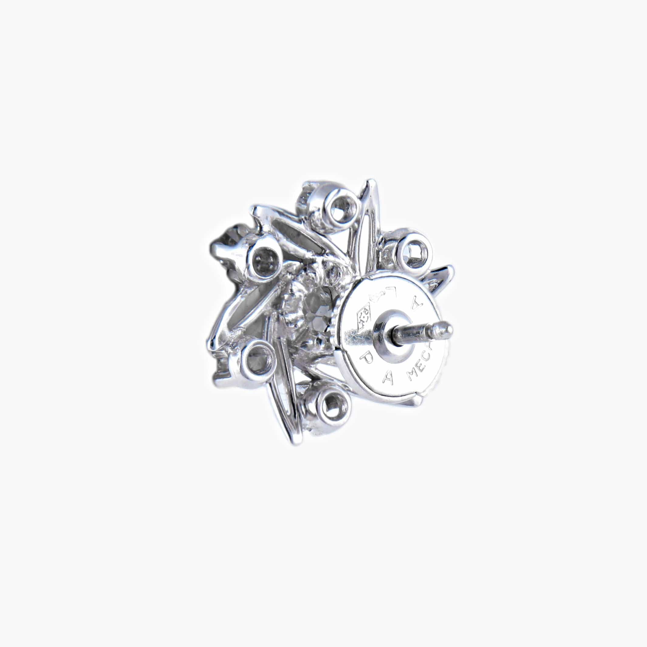 Flower Diamond Earrings - Image 4