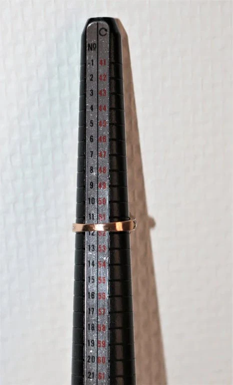 Old yellow gold ring, silver - Image 10