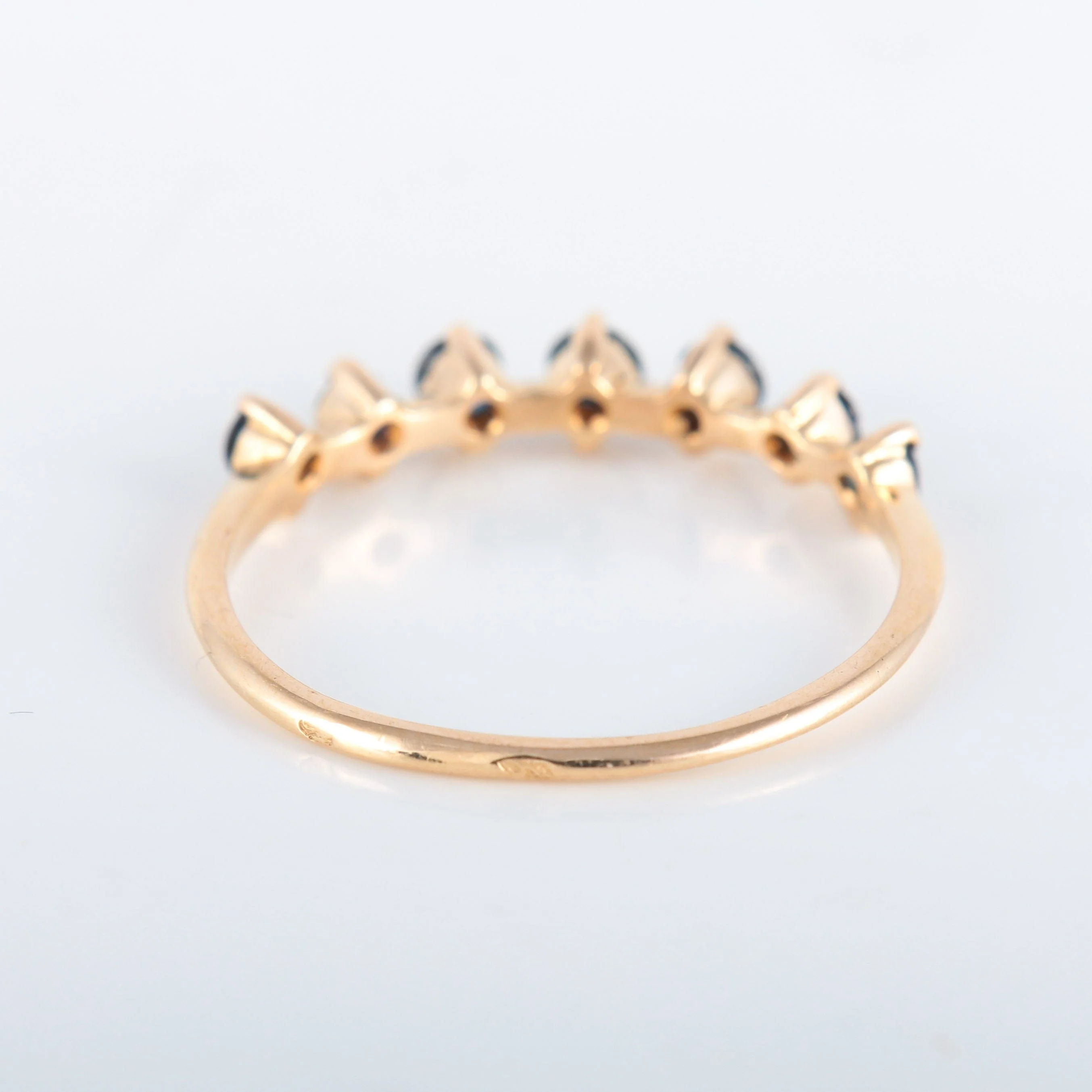 Sapphire half wedding ring - Image 6