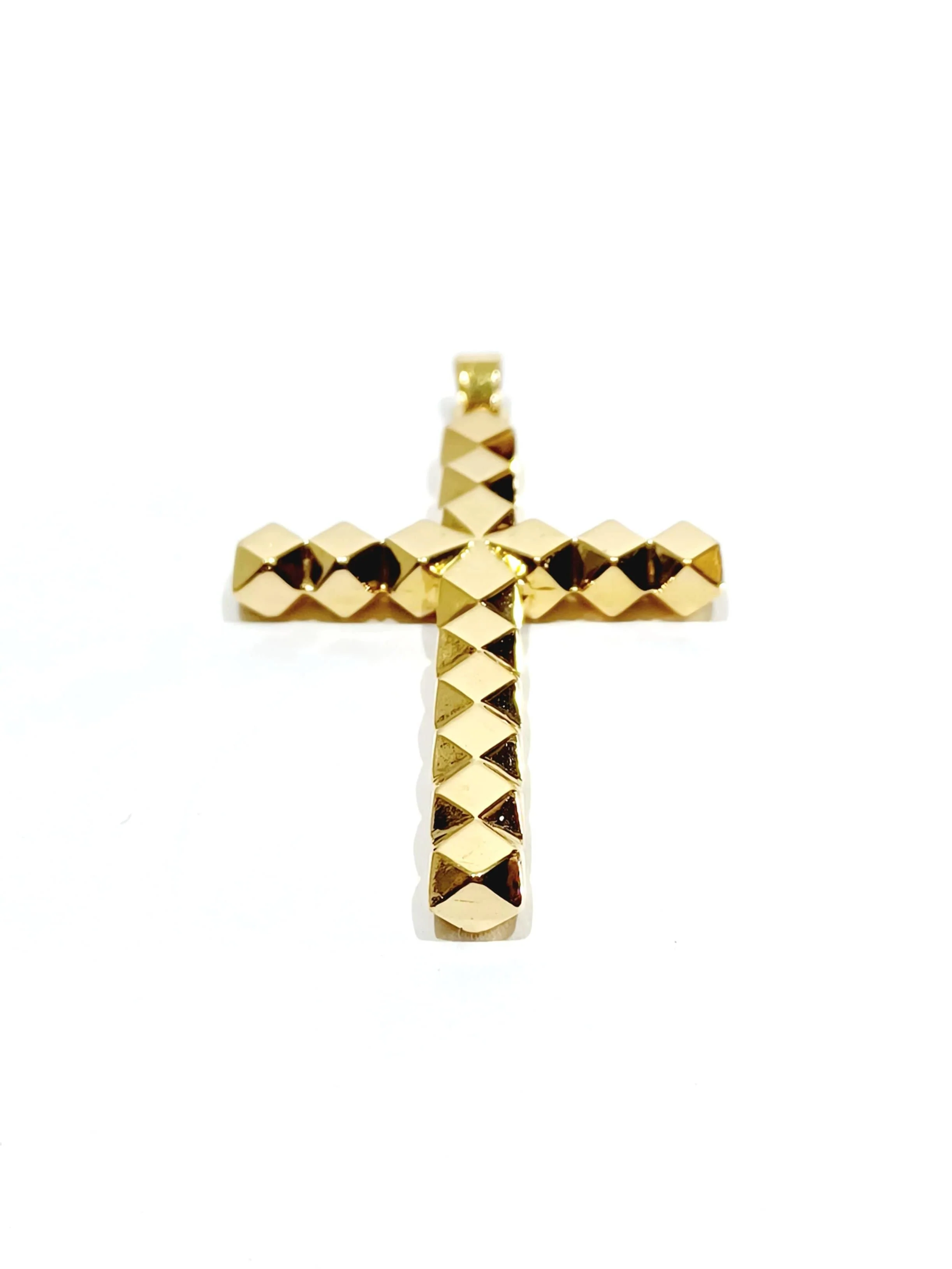 Yellow gold cross pendant - Image 6