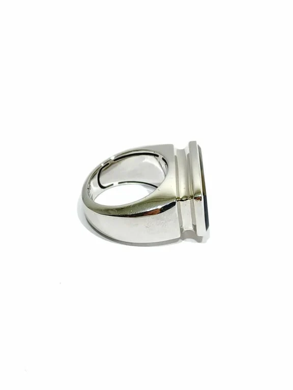 FRED – White gold and smoky quartz ring - Image 6