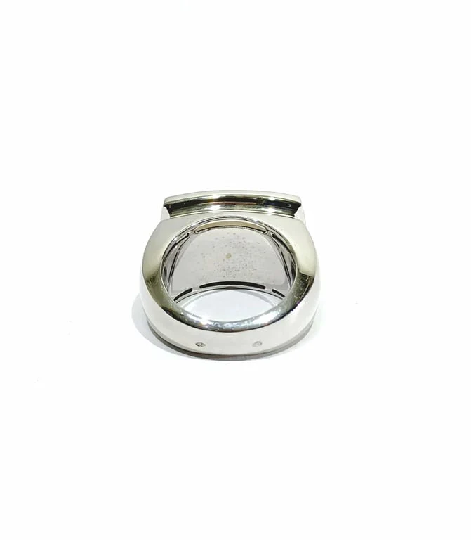 FRED – White gold and smoky quartz ring - Image 9