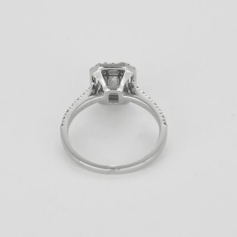 Ring Solitaire Illusion white gold - Image 6