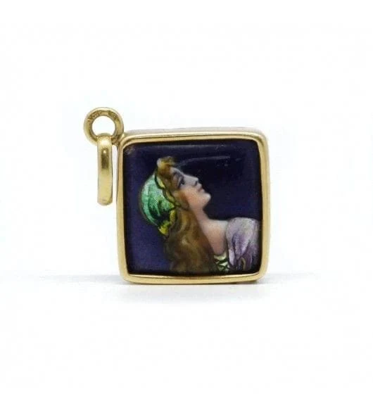Pendant - Gold and Enamel