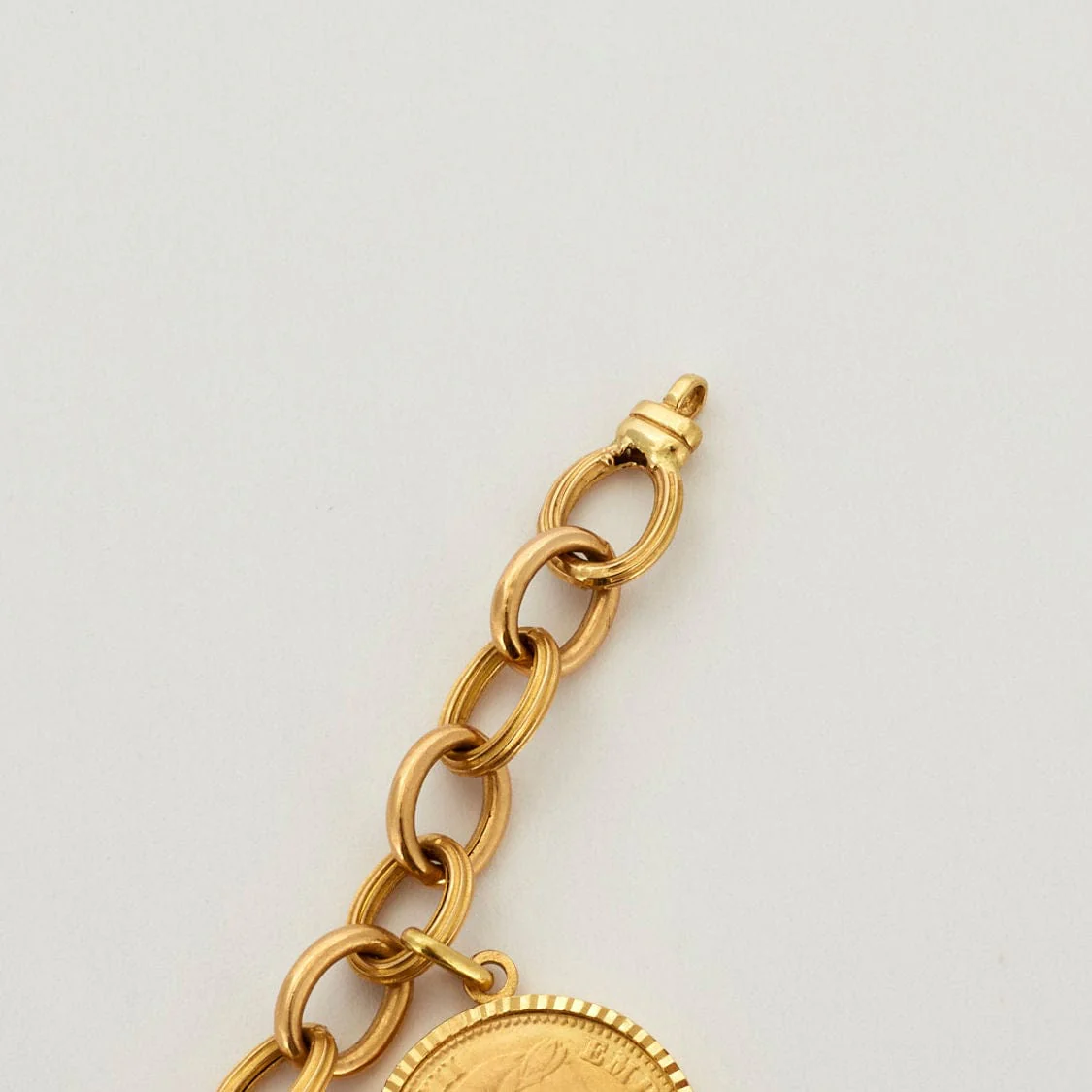 Yellow gold necklace bracelet set - Image 8