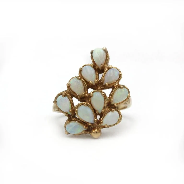 Ring - Yellow gold & Opals