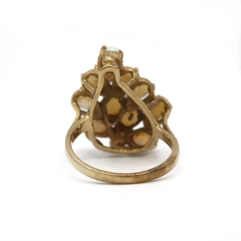 Ring - Yellow gold & Opals - Image 3