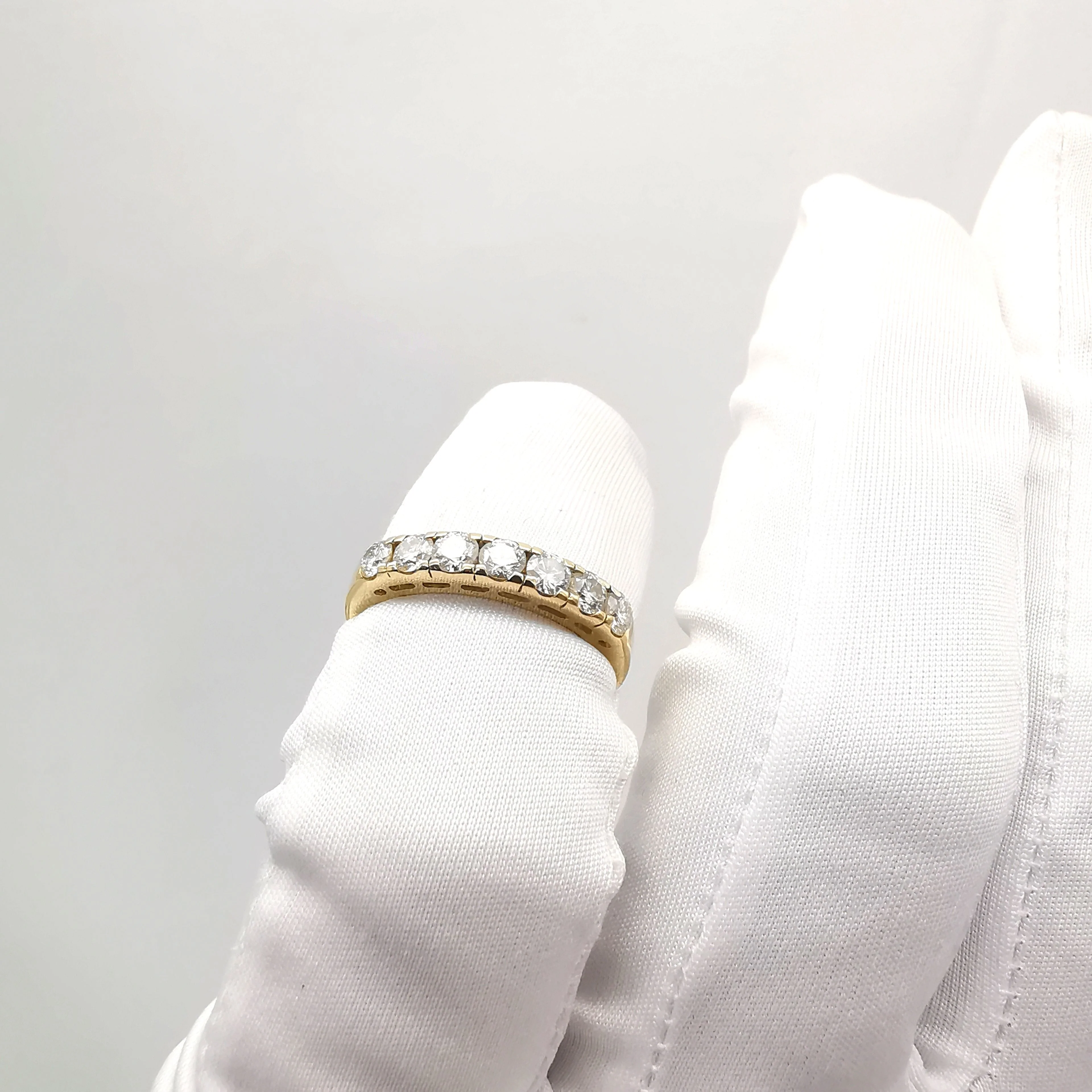 Yellow gold and diamond ring - Image 3