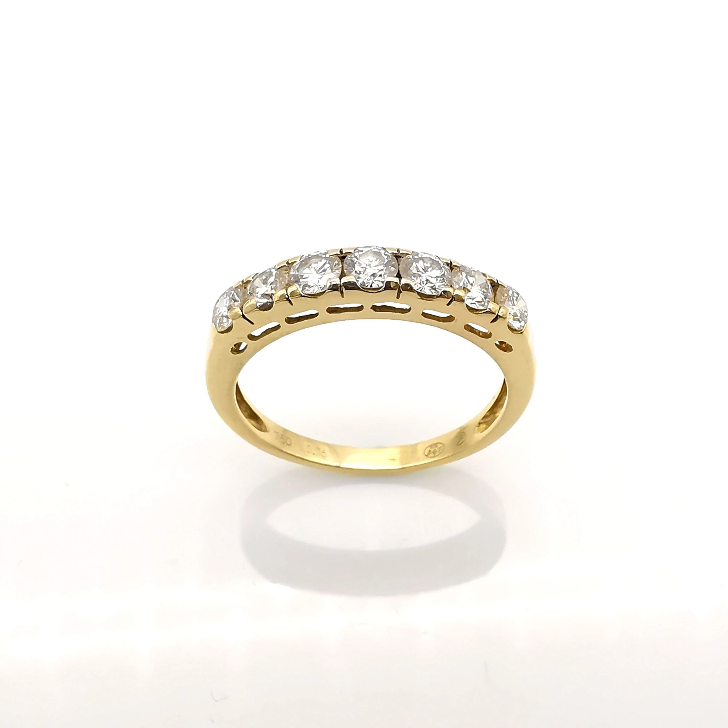 Yellow gold and diamond ring - Image 4