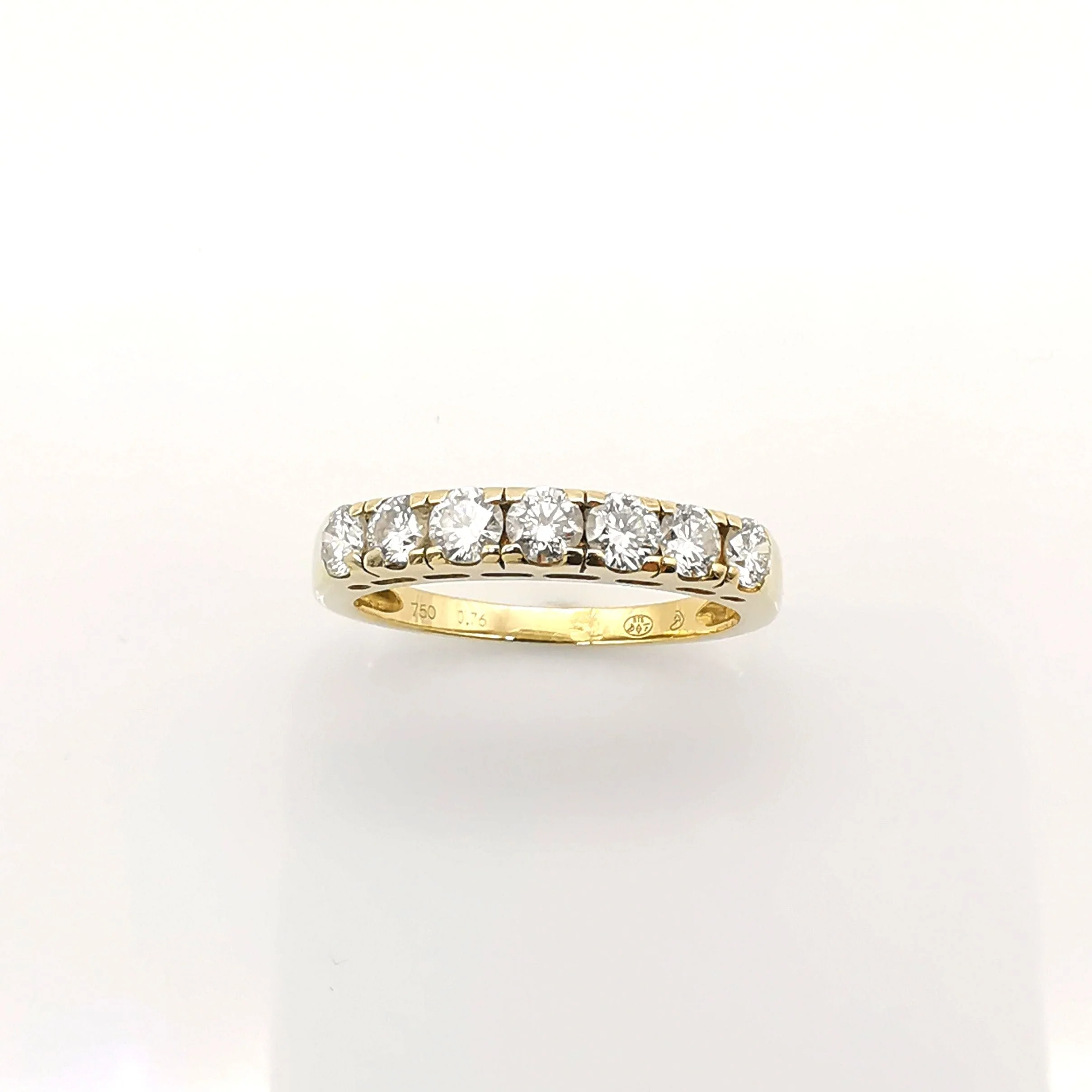 Yellow gold and diamond ring - Image 5
