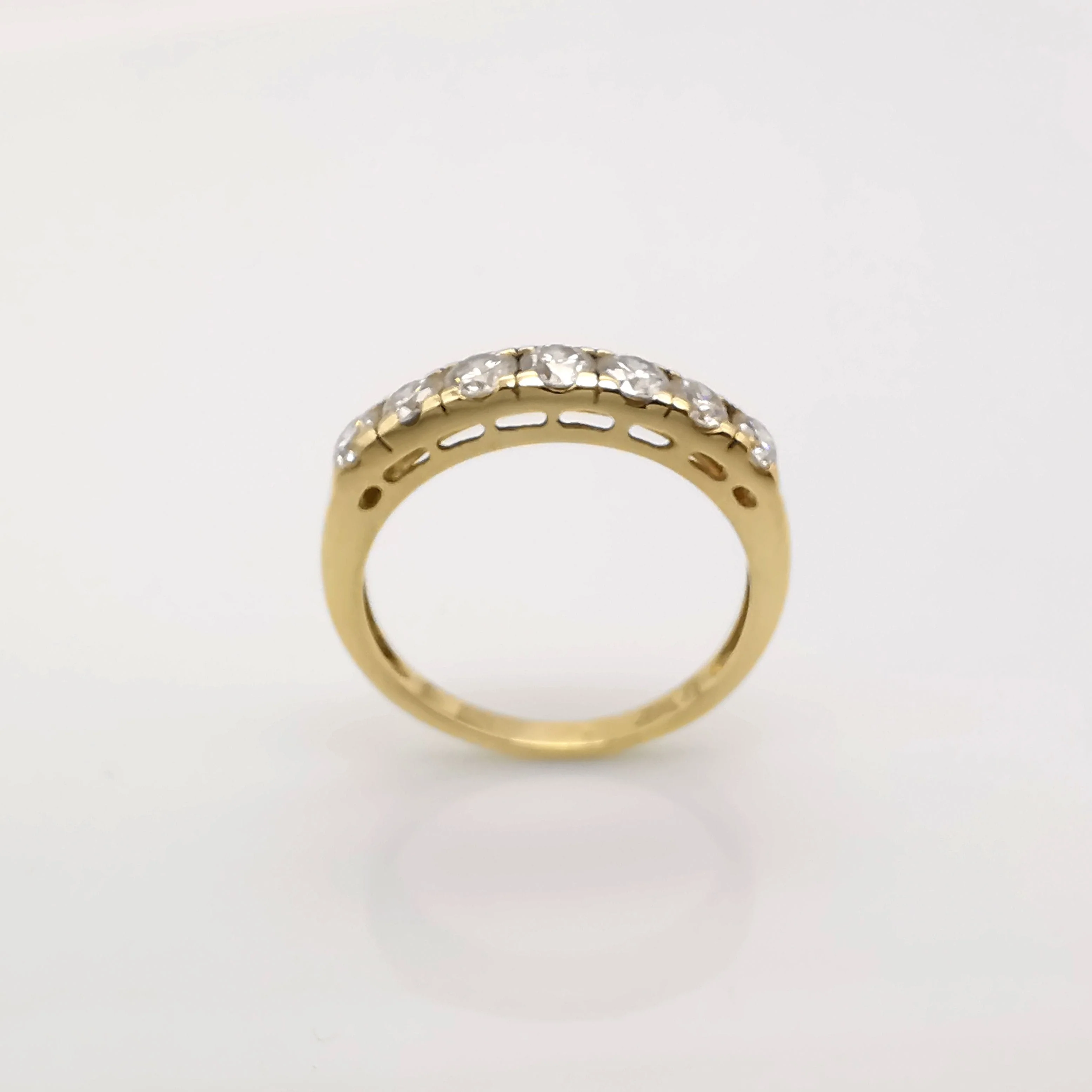 Yellow gold and diamond ring - Image 6