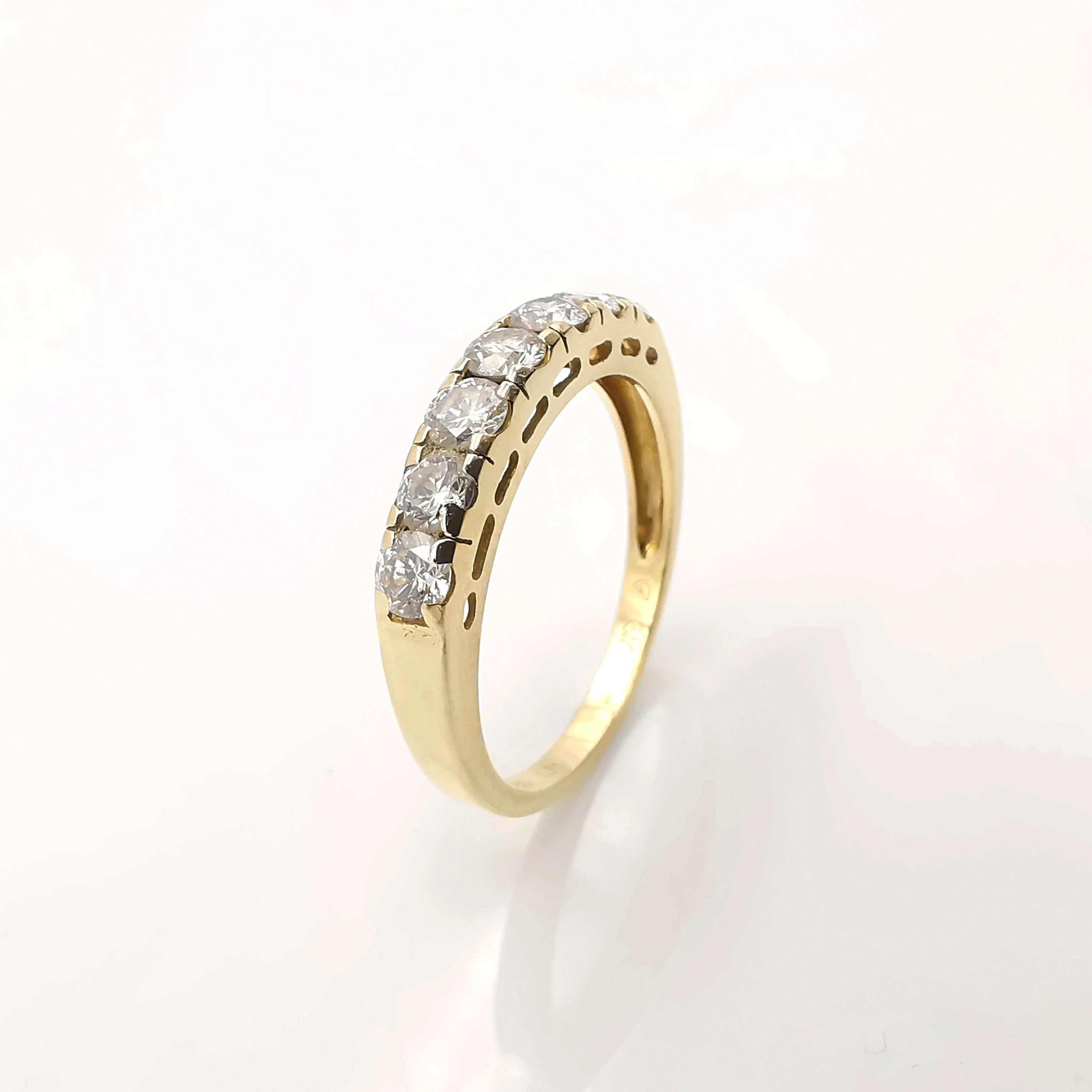 Yellow gold and diamond ring - Image 8