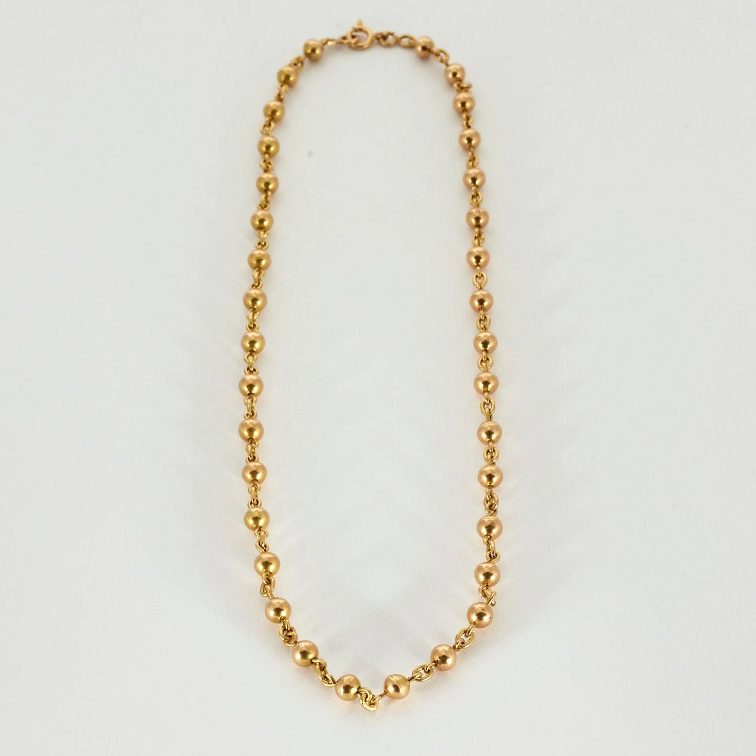 Yellow gold Marseille mesh necklace - Image 2