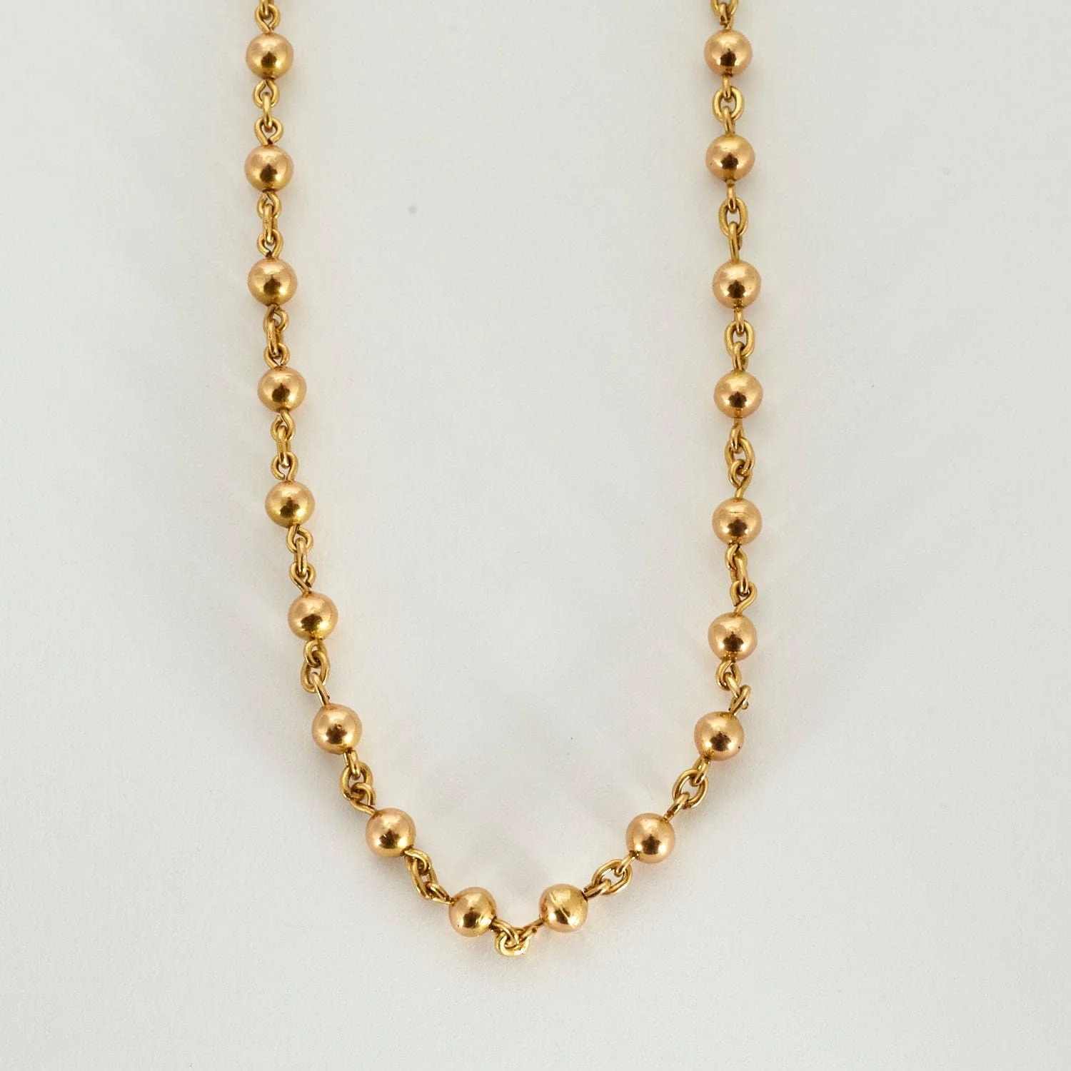Yellow gold Marseille mesh necklace - Image 3