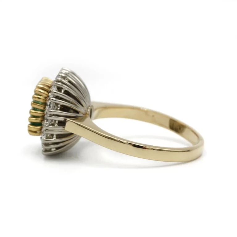 Gold, Diamond & Emerald Ring - Image 2