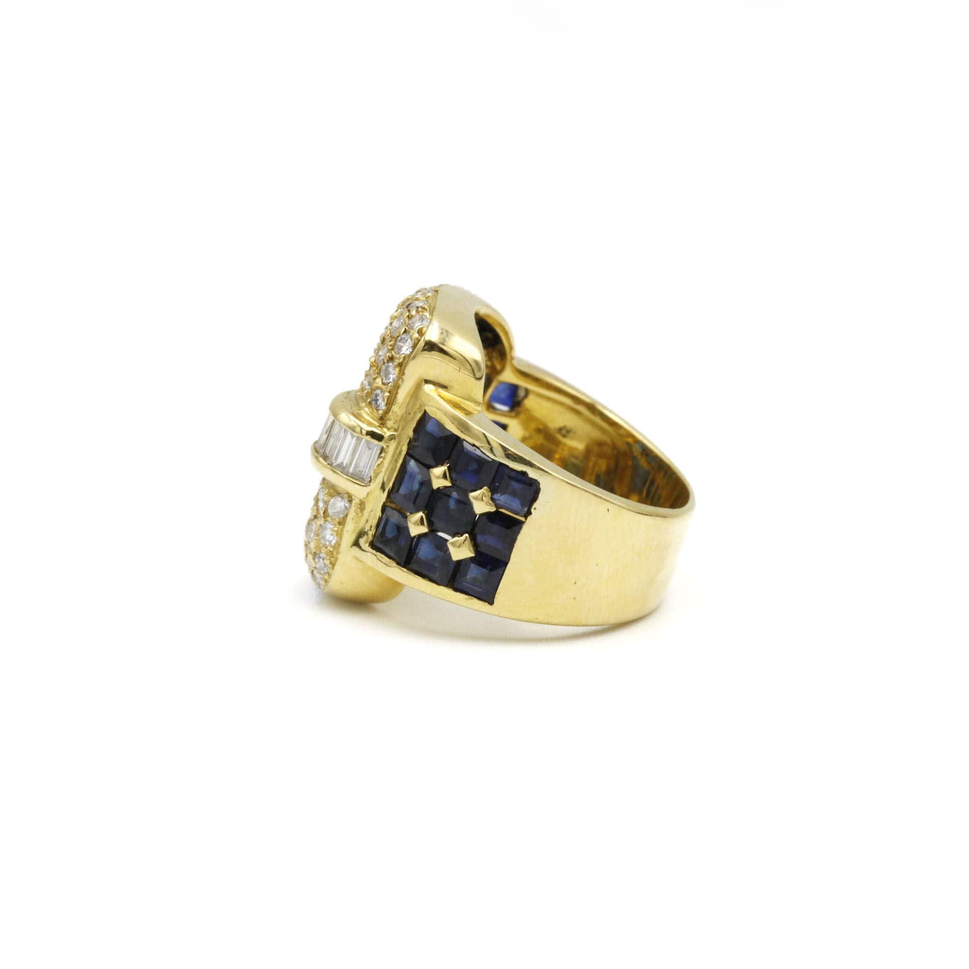 Ring - Gold, Sapphires & Diamonds - Image 2