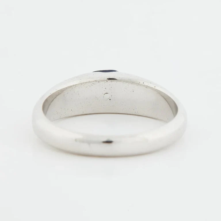 White Gold Sapphire Ring - Image 6