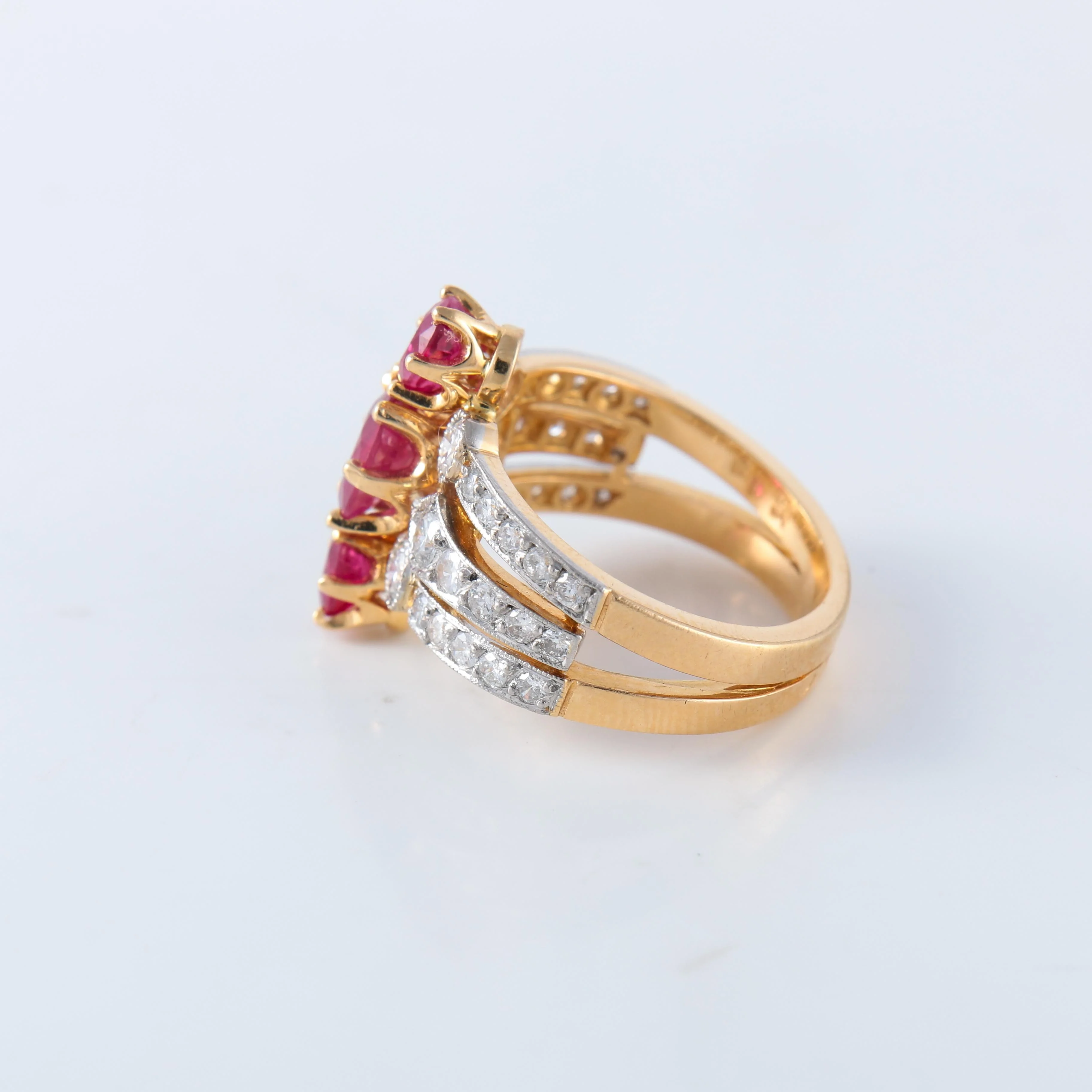 Ruby diamond ring - Image 8