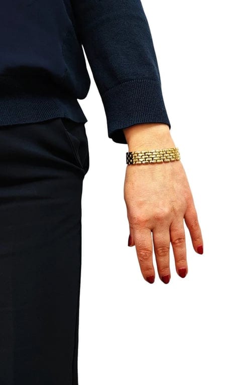 Yellow gold rice grain bracelet - Image 3