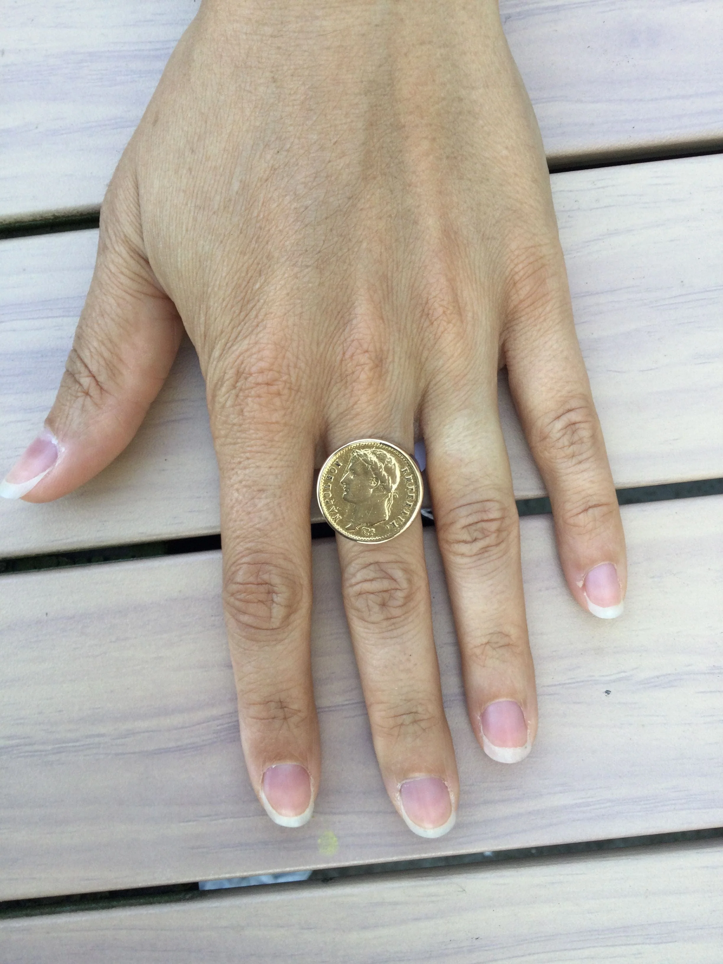 Napoleon III Yellow Gold Ring - Image 17