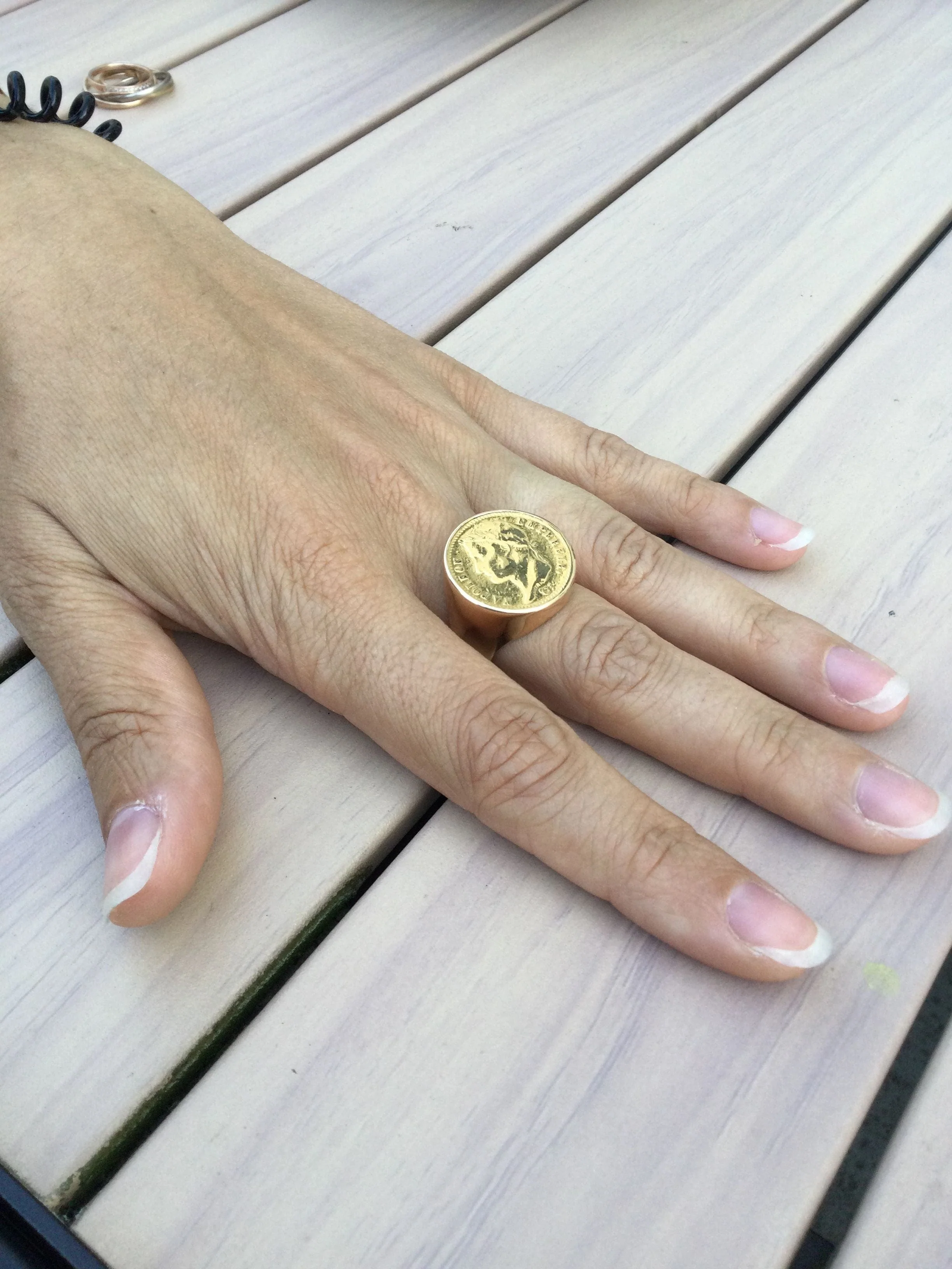 Napoleon III Yellow Gold Ring - Image 3