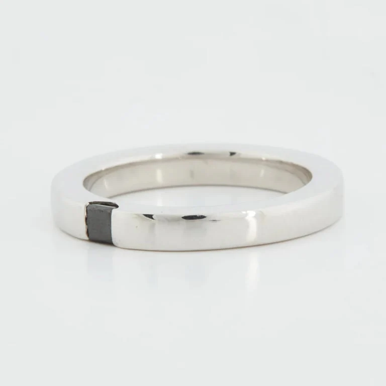 Ring platinum - Black Diamond - Image 5