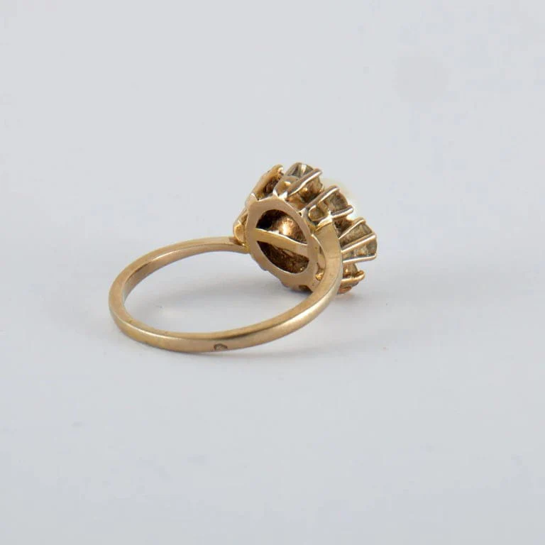 Diamond Pearl Swirl Ring - Image 3