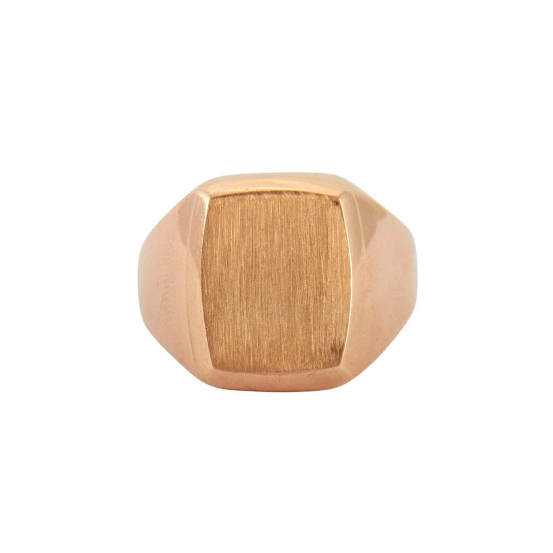 Rose Gold Signet Ring