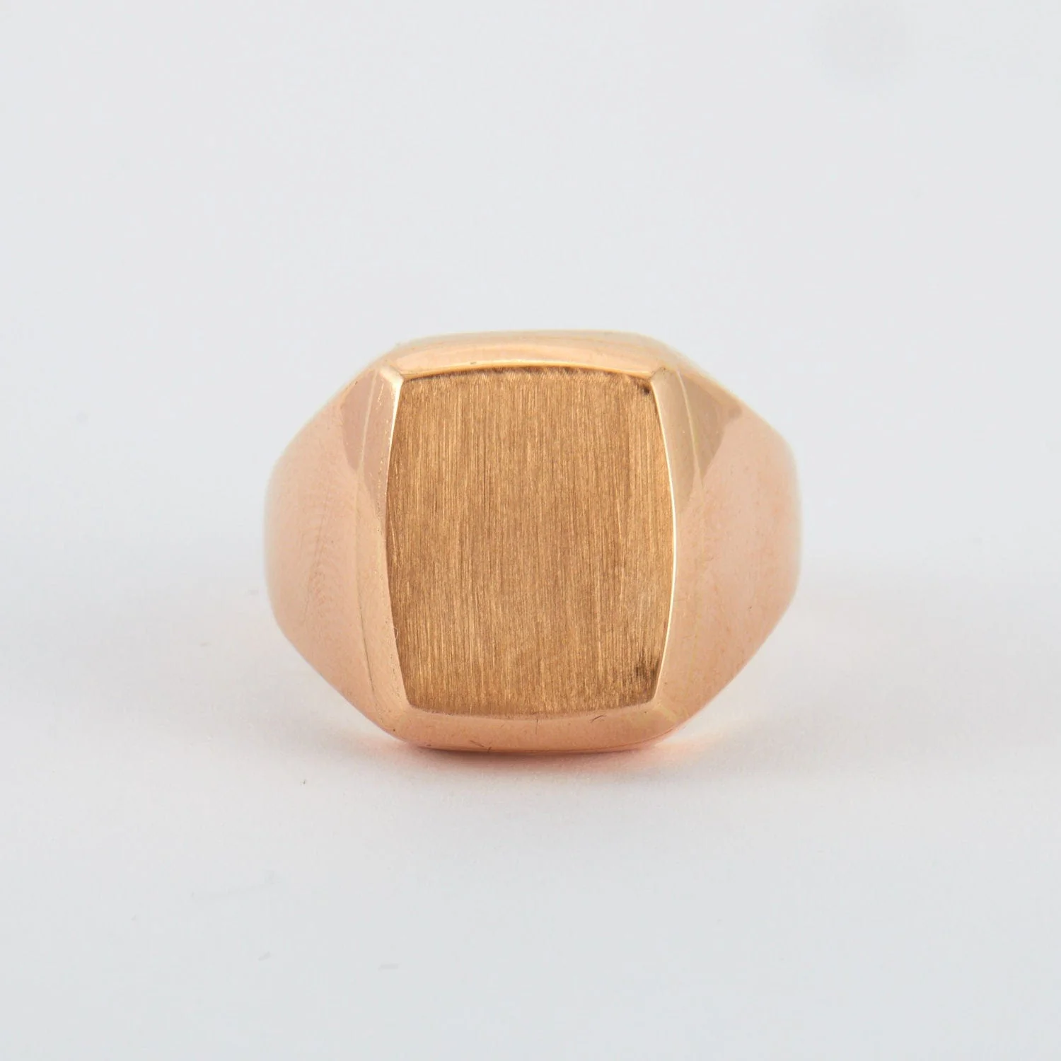 Rose Gold Signet Ring - Image 7