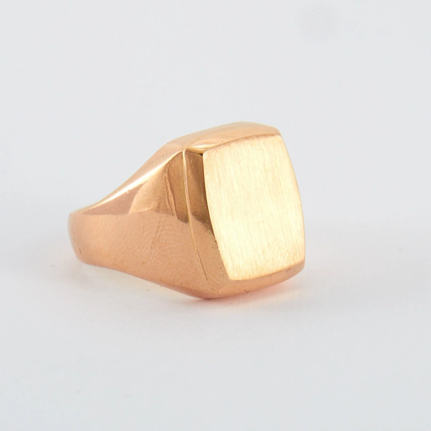 Rose Gold Signet Ring - Image 8