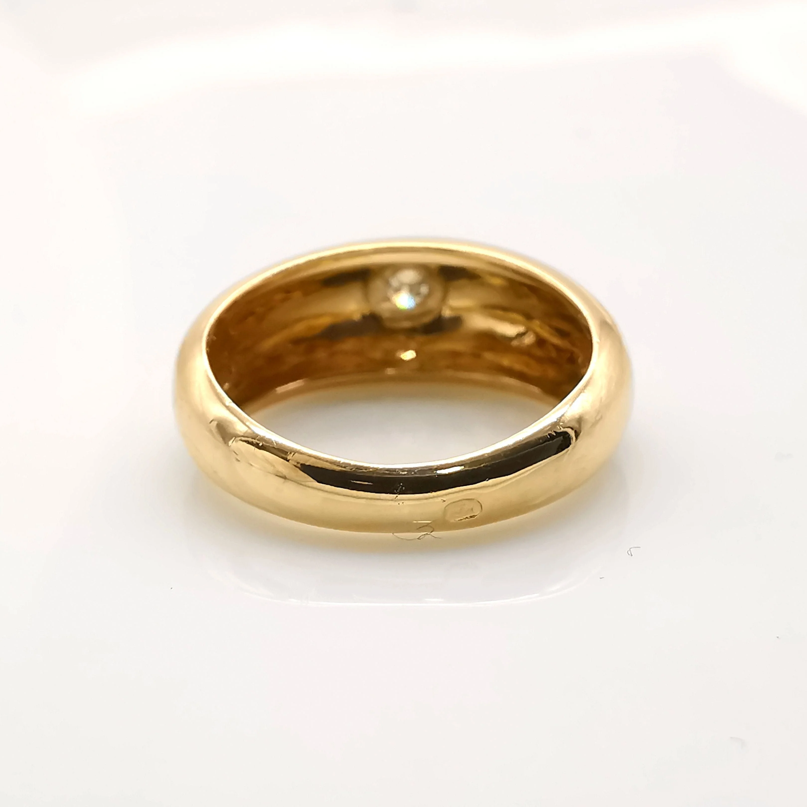 Yellow gold and diamond ring - Image 7