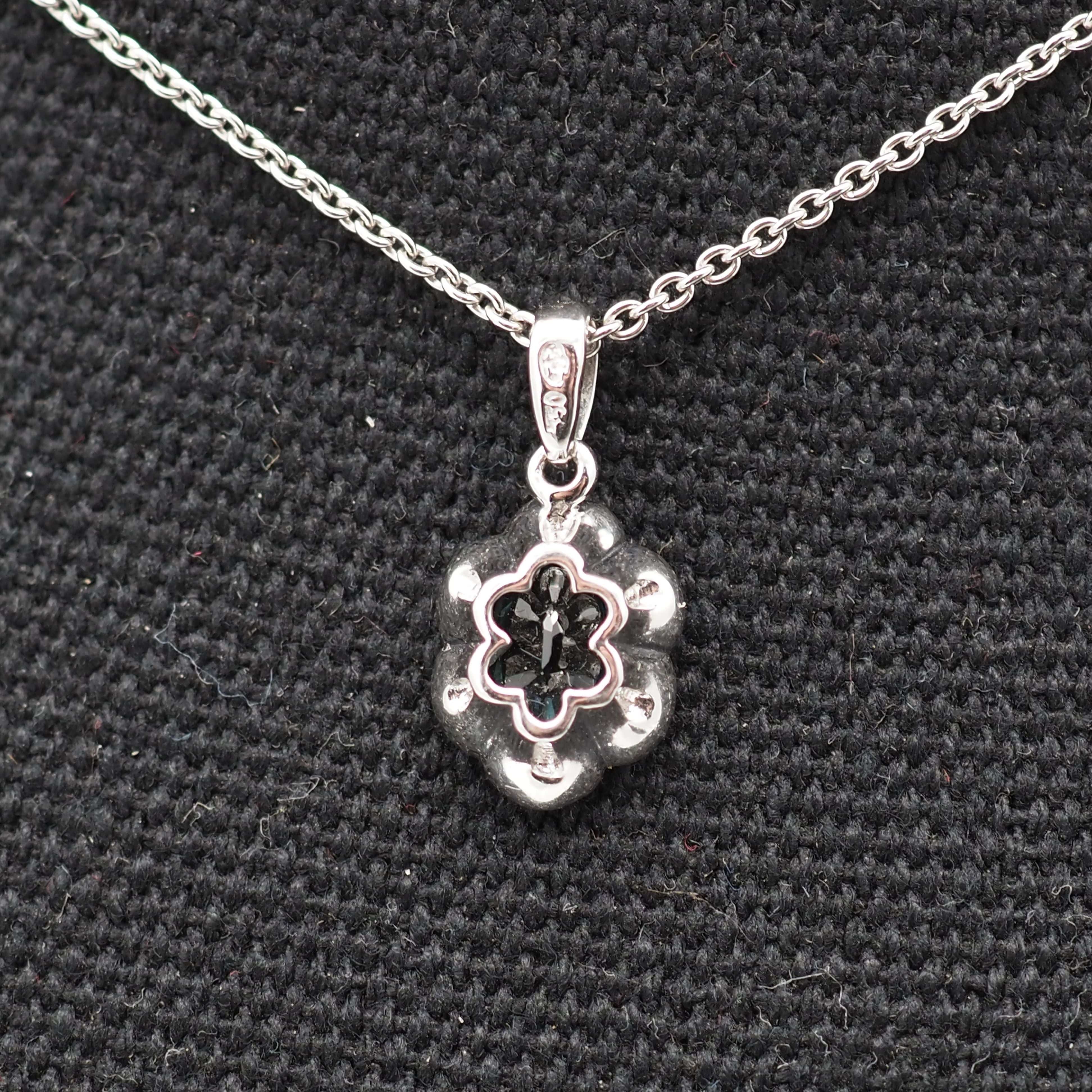 Sapphire diamond pendant - Image 4