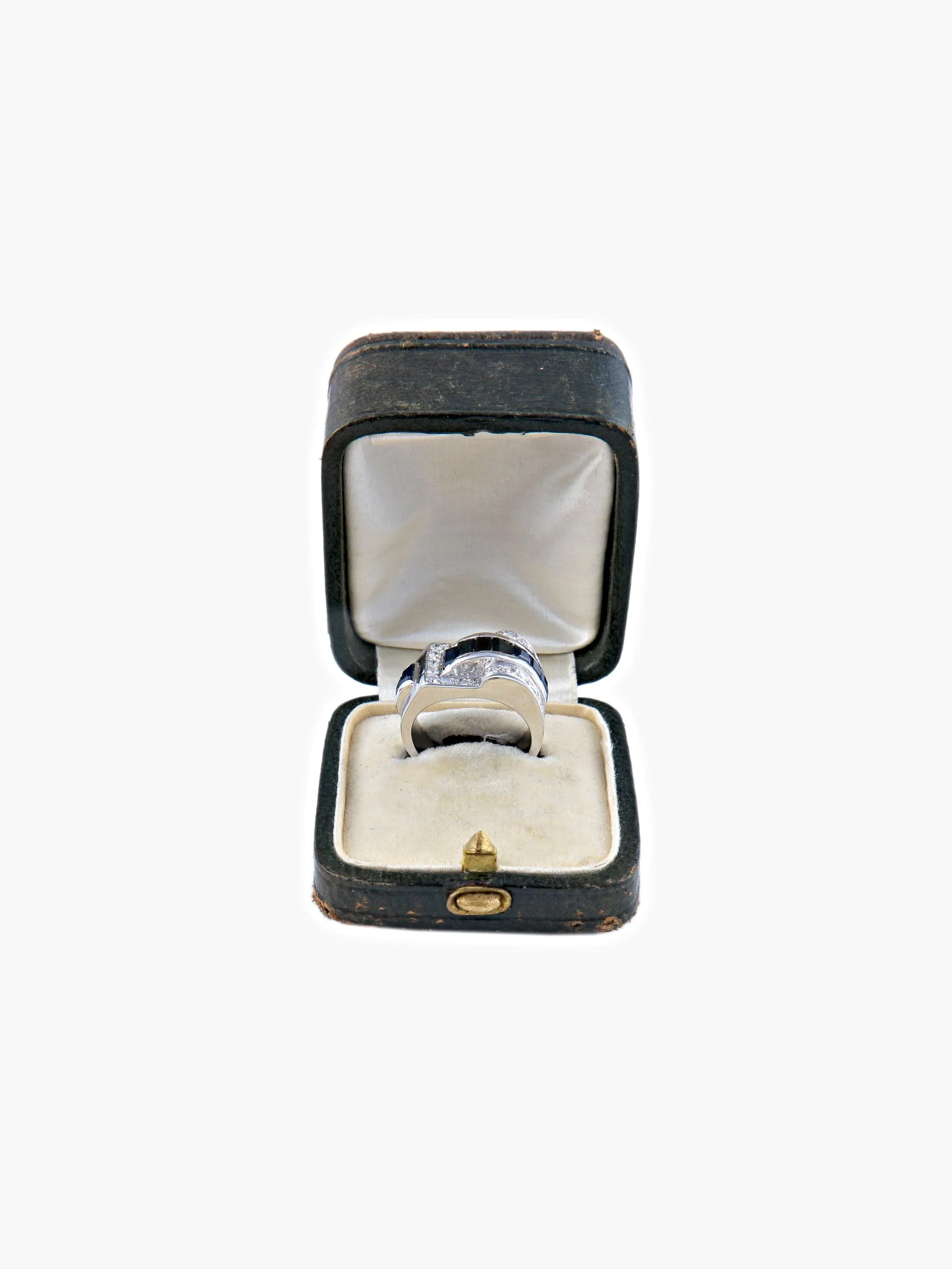 Sapphire Diamond Bridge Ring - Image 9