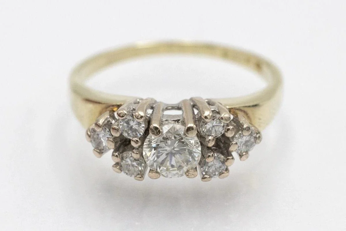 Bague en or bicolore avec diamants  - Image 4