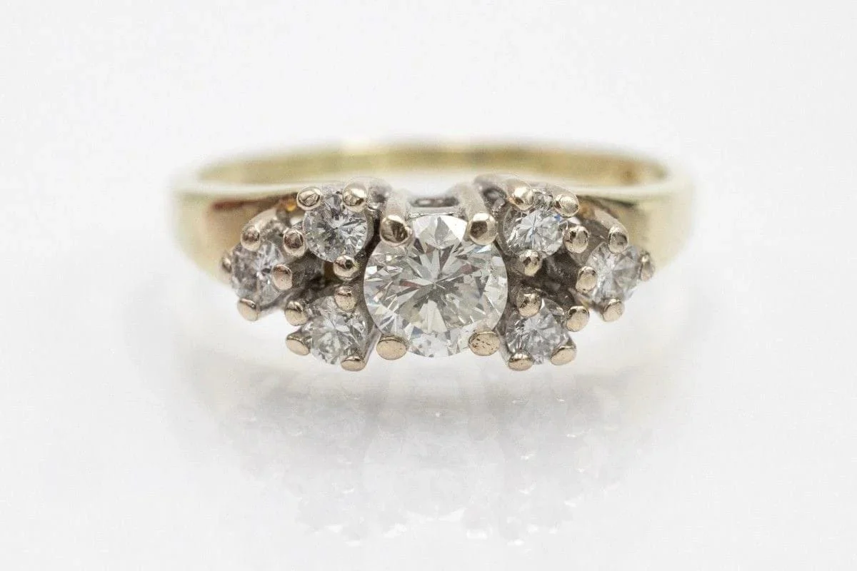Bague en or bicolore avec diamants  - Image 7