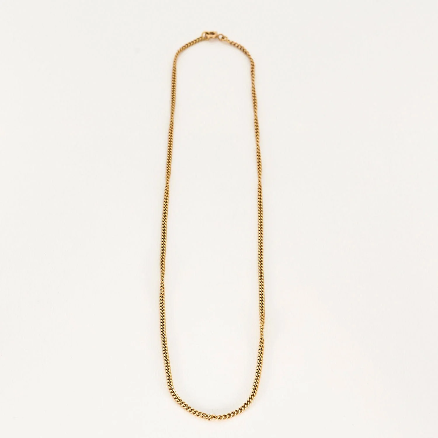 Yellow gold curb chain - Image 3